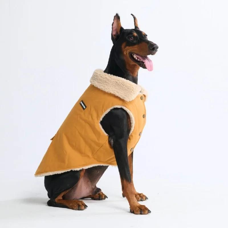 oversized women's coat -Workdog Insulated Utility Jacket - Brown