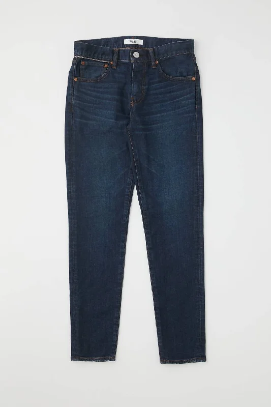 comfortable stretch mom jeans for women -Shandon Skinny Jeans In Dark Blue