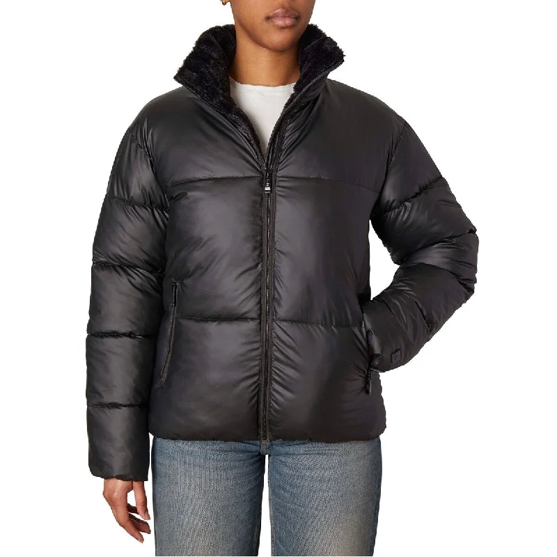 urban style cropped puffer jacket -Nicole Miller Tissue Pu Cropped Puffer