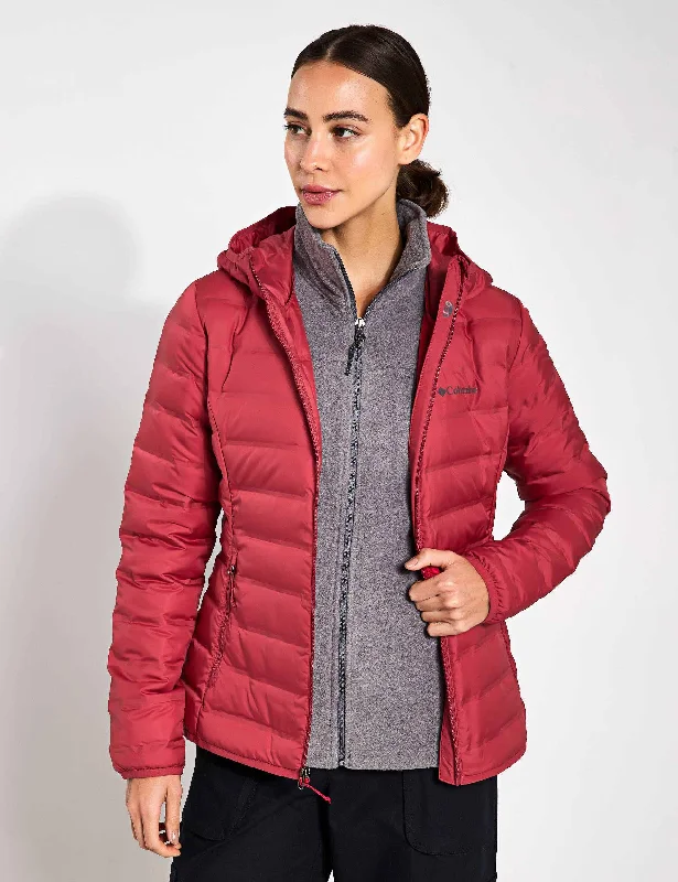 cozy teddy coat for ladies -Lake 22 II Down Hooded Jacket - Daredevil