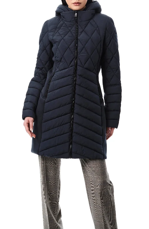 women's asymmetrical zip jacket -Neo Active Double Up Puffer