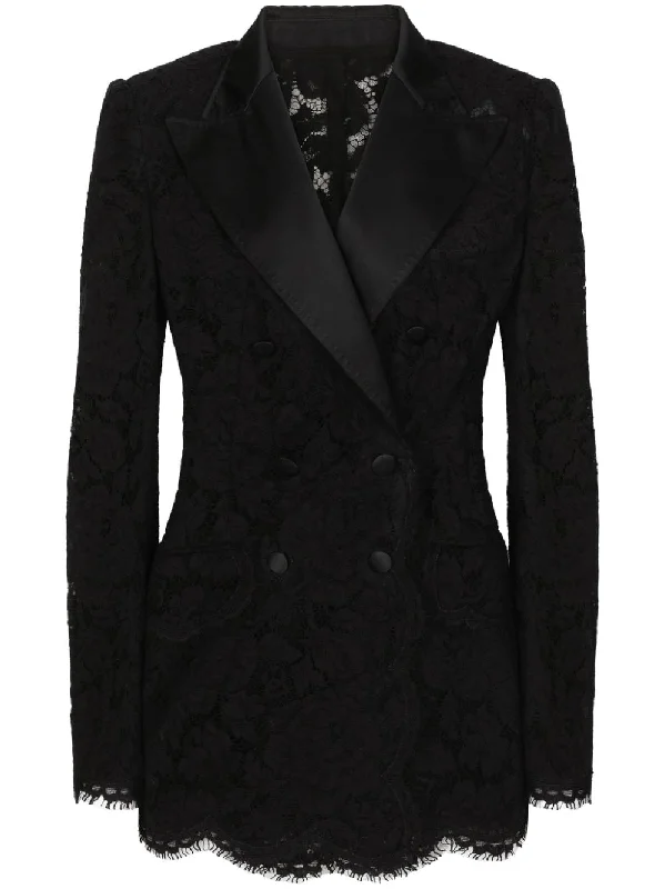 double-layered long coat for women -Dolce & Gabbana Women's Jackets