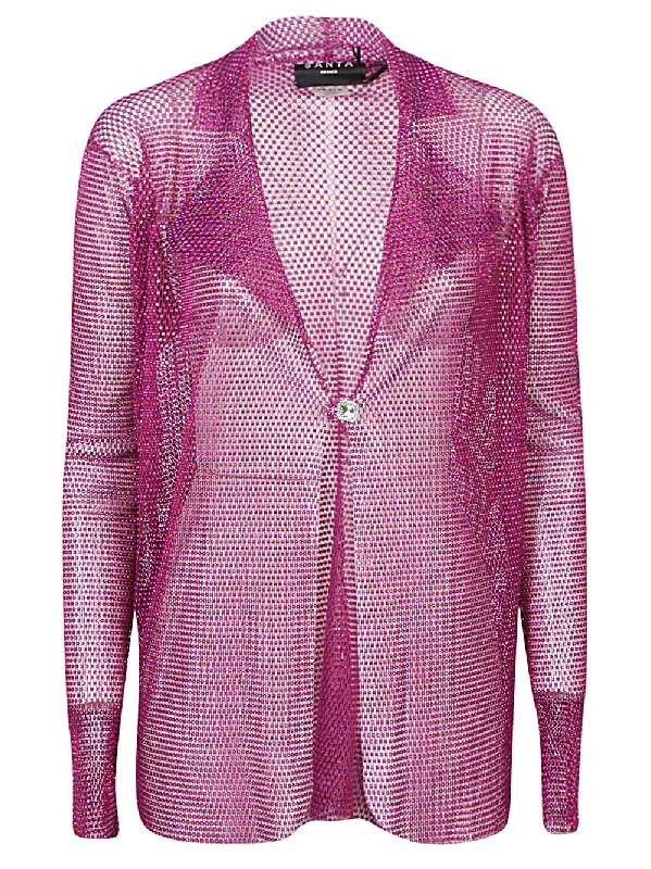 structured blazer jacket for women -Santa Brand Women's Jackets pink