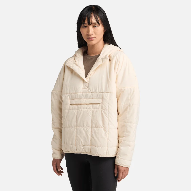 sustainable eco-friendly coat for women -Women's Lightweight Insulated Anorak Jacket