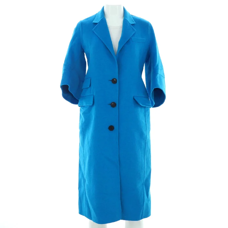 women's double-breasted coat -Women's Collar Buttoned Coat Wool Blend