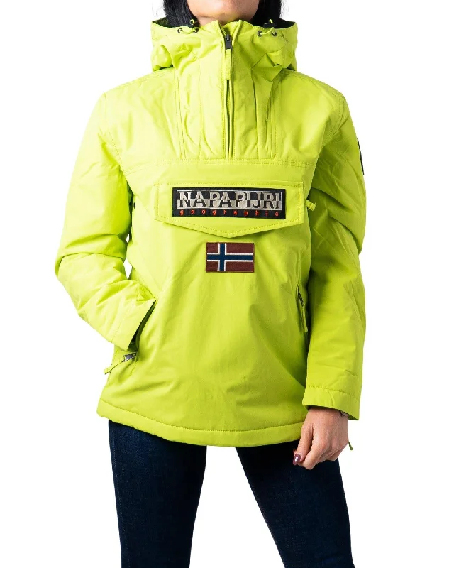 stylish leather jacket for women -Napapijri Skidoo Water-Repellent Recycled Nylon Jacket