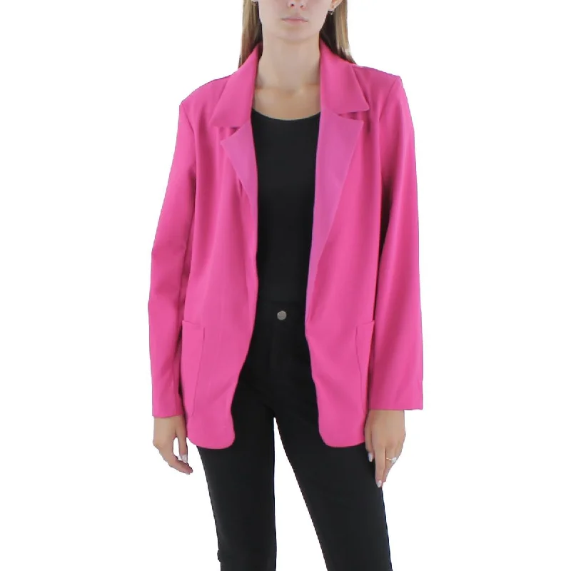 women's elegant cape coat -Aqua Womens Summer Suit Separate Work Wear Open-Front Blazer