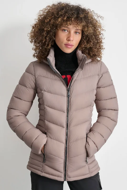 luxury designer winter coat for women -LIGHTWEIGHT PUFFER JACKET