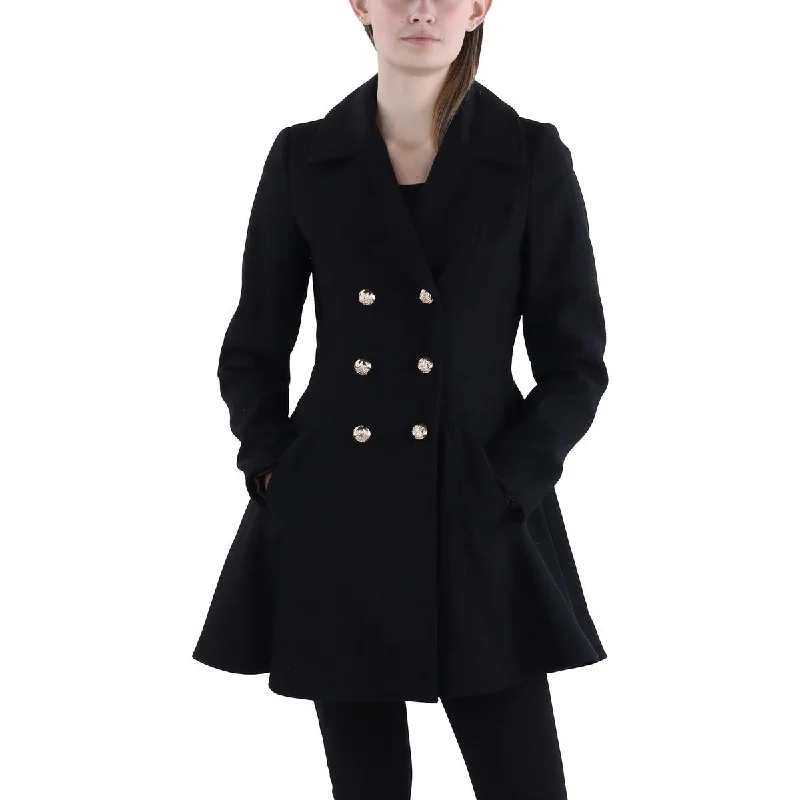 ladies' designer overcoat -Womens Fall Wool Pea Coat