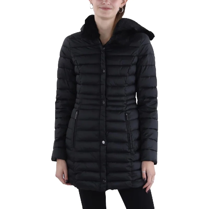 women's travel-friendly jacket -Womens Hooded Long Puffer Jacket