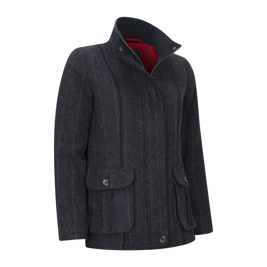 ladies' longline puffer coat -New Forest Florence Tweed Jacket