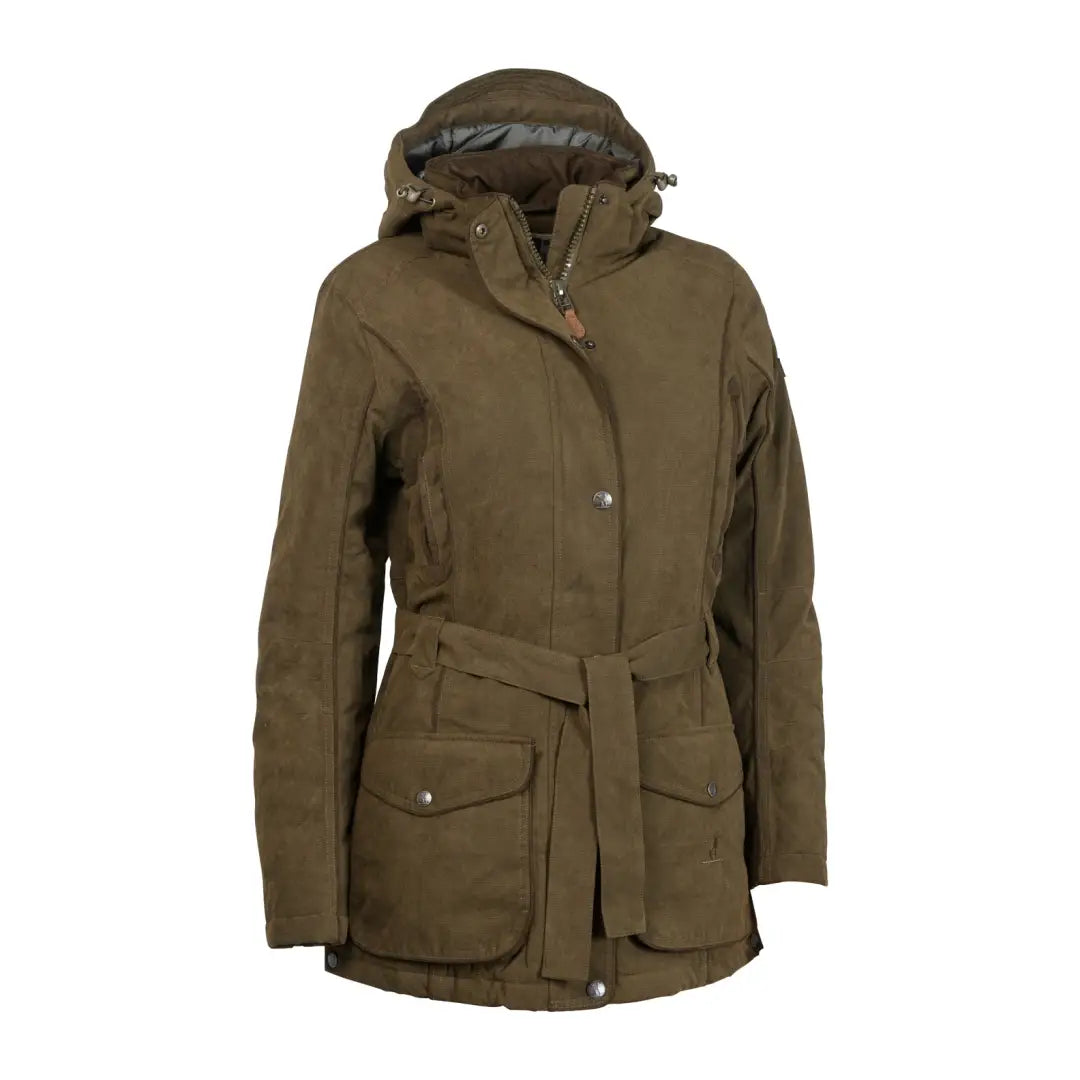 women's asymmetrical zip jacket -Percussion Ladies Rambouillet Hunting Jacket