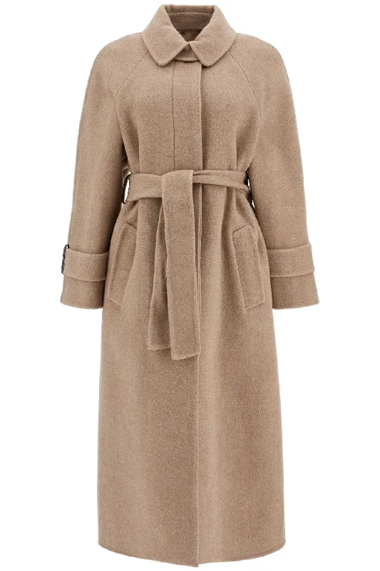 women's reversible coat -Brunello Cucinelli Women's Wool And Cashmere Coat With Belt