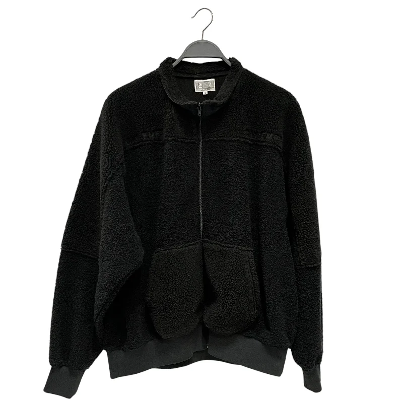 ladies' soft knit cardigan coat -C.E(CAV EMPT)/Fleece Jkt/L/Polyester/BLK/