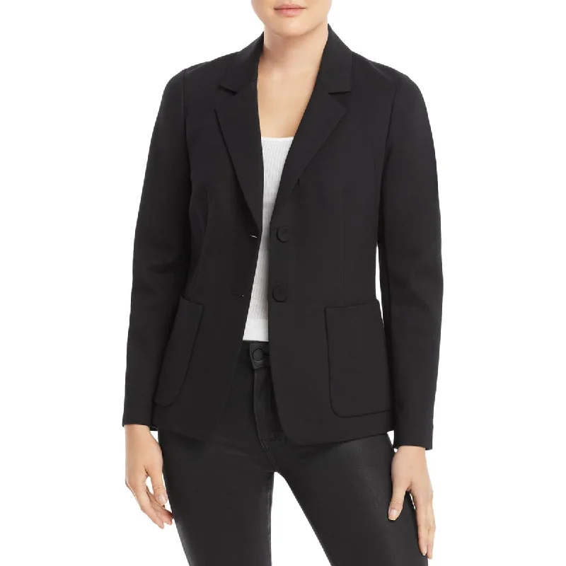 structured blazer jacket for women -Kobi Halperin Womens Pintuck Short Two-Button Blazer