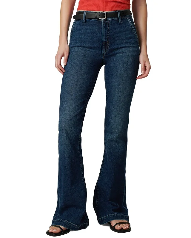 women's vintage flared jeans -JOE'S Jeans The Molly Double Down High-Rise Flare Jean