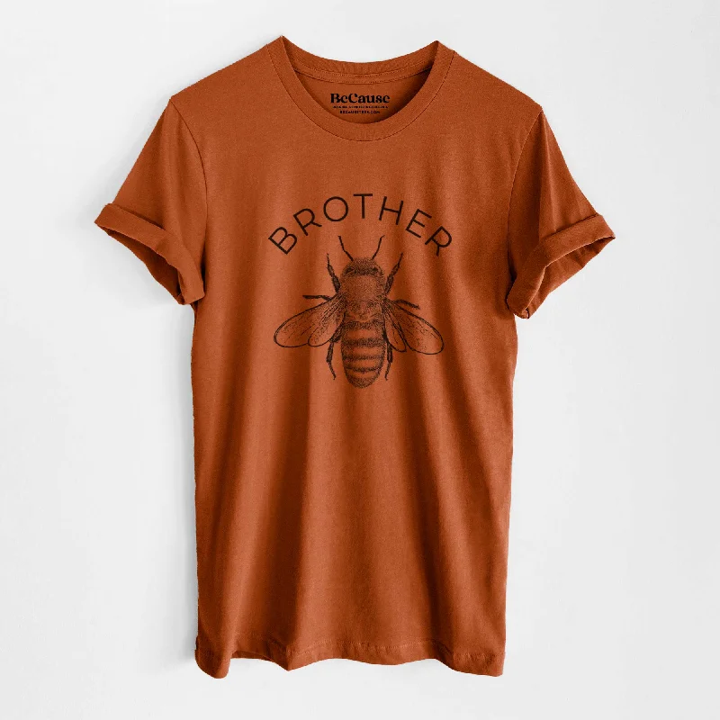 women's stretchable short sleeve shirt -Brother Bee - Lightweight 100% Cotton Unisex Crewneck