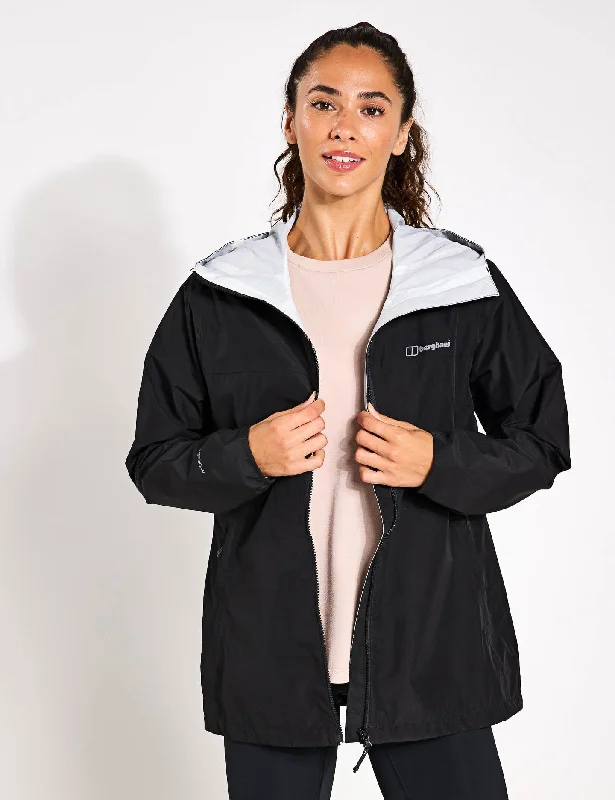 chic oversized blazer for women -Deluge Pro 3.0 Waterproof Jacket - Jet Black