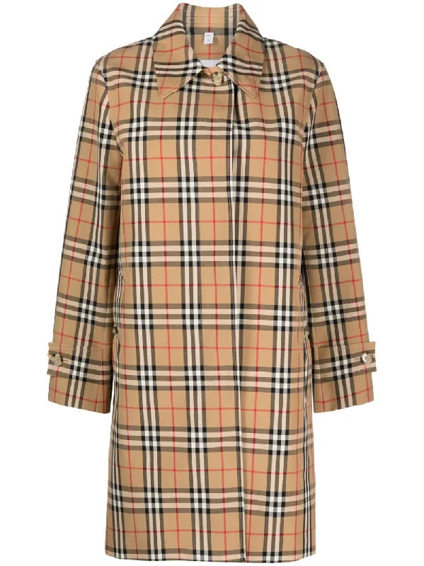 ladies' long hooded winter coat -Burberry Women's Coats