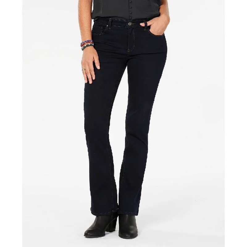 ladies' skinny denim jeans -Style & Co Women's Mid-Rise Bootcut Jeans Dark Blue Size 6