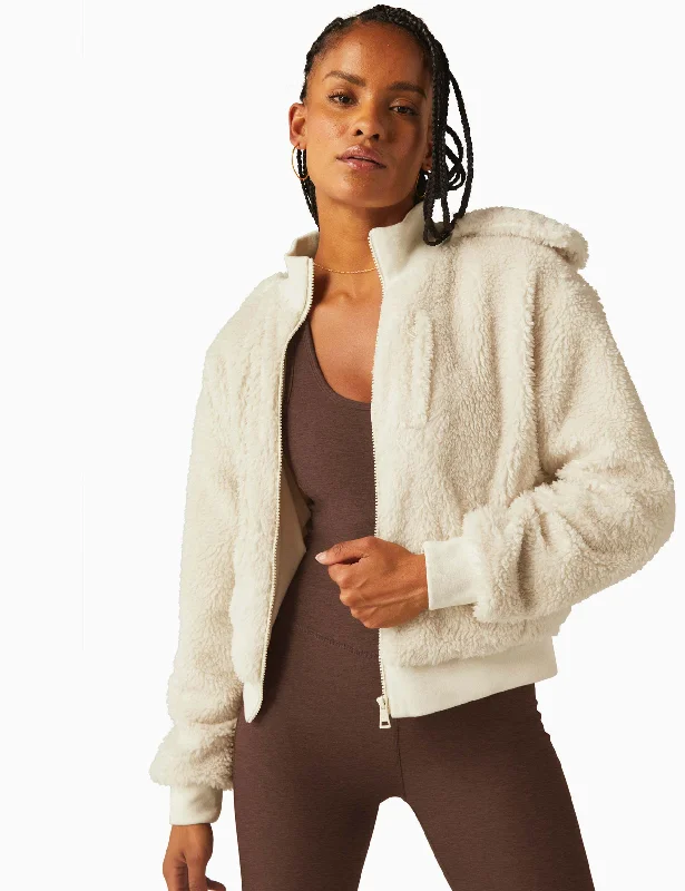 women's relaxed boyfriend blazer -Adventure Jacket - Ivory