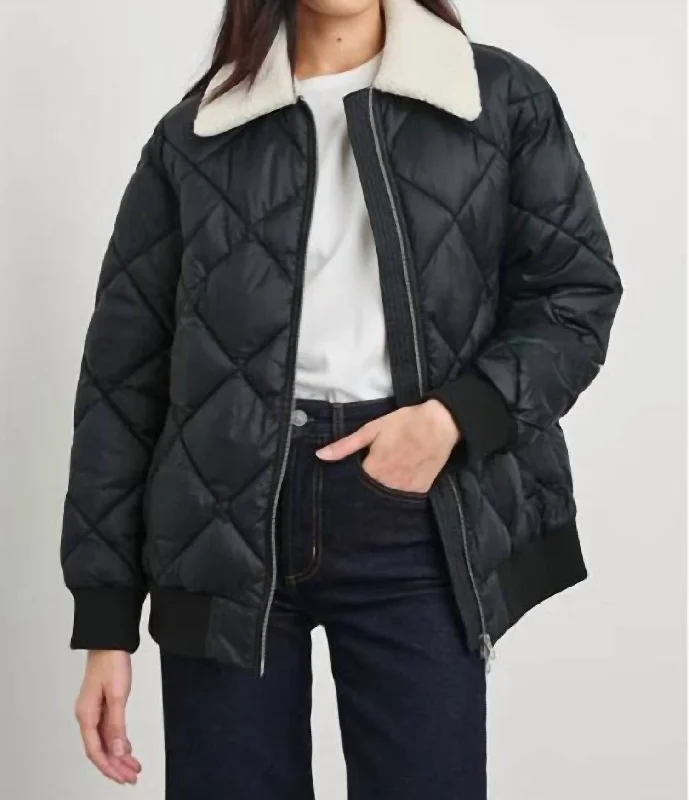 urban streetwear jacket for women -Shay Jacket In Black