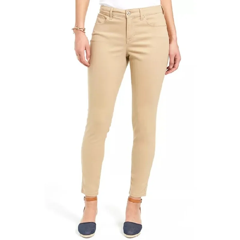 women's plus-size skinny jeans -Style & Co Women's Curvy-Fit Skinny Fashion Jeans Lt Beige Size 8