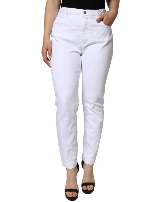 women's mid-rise casual denim -Dolce & Gabbana  Cotton Stretch AUDREY Skinny Women's Jeans