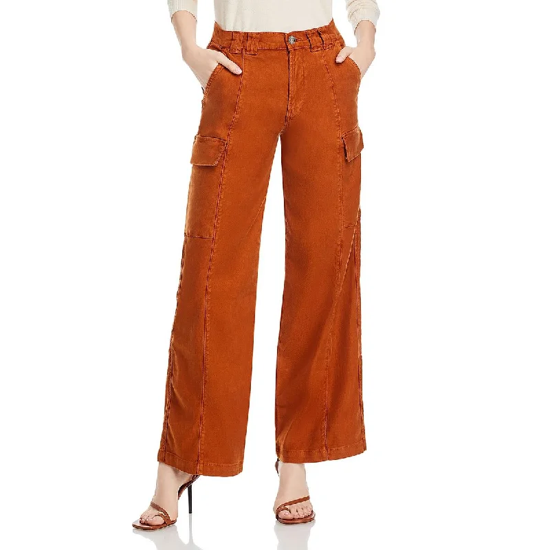 trendy mom jeans for women -Womens Mid-Rise Utility Cargo Jeans