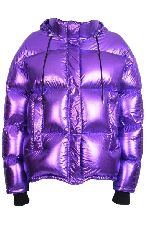 women's double-breasted coat -Viola Polyester Puffer Jacket