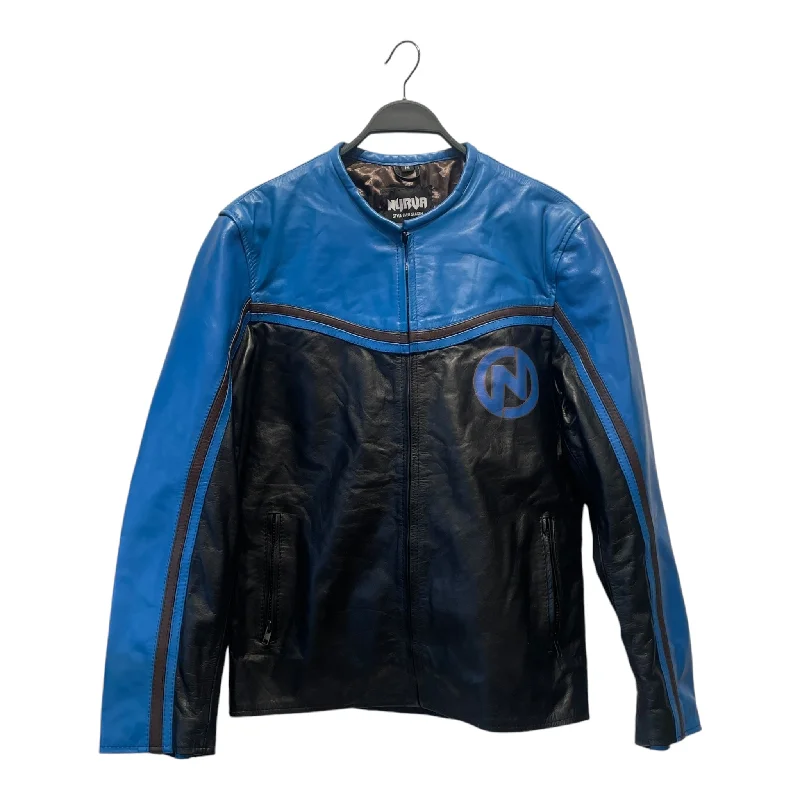 ladies' sporty windbreaker -NURVA/Leather Jkt/M/Leather/BLU/