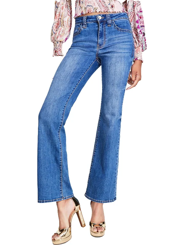 women's super skinny ankle jeans -Womens Denim Stretch Bootcut Jeans