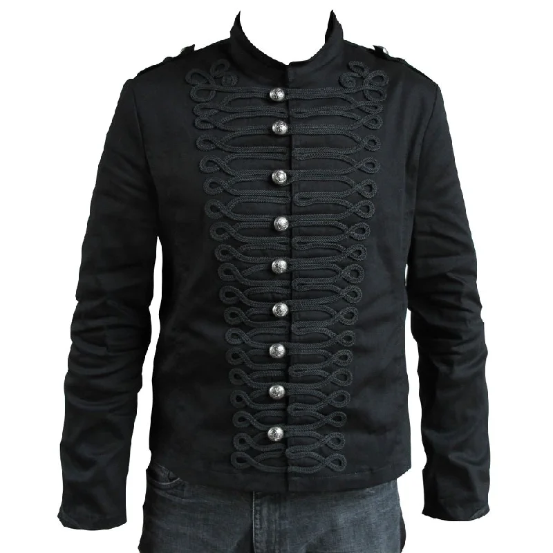 long elegant trench coat for women -Military Gothic Steampunk Jacket