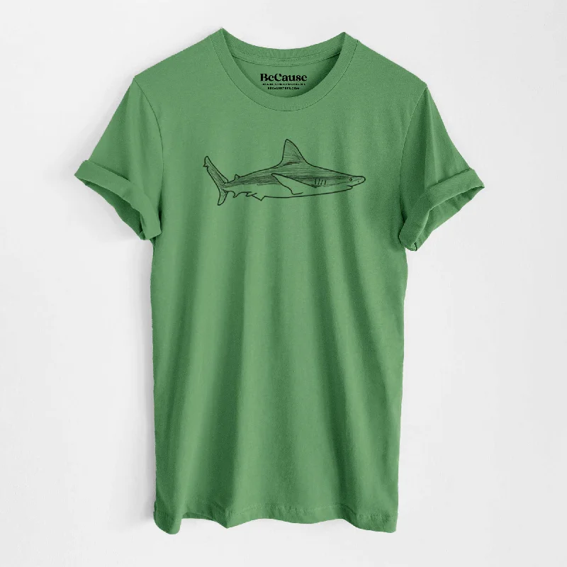 stylish button detail short sleeve blouse -Silvertip Shark Side - Lightweight 100% Cotton Unisex Crewneck