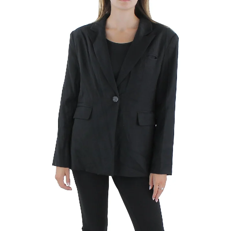 ladies' insulated ski jacket -Gracia Womens Suit Separate Office One-Button Blazer