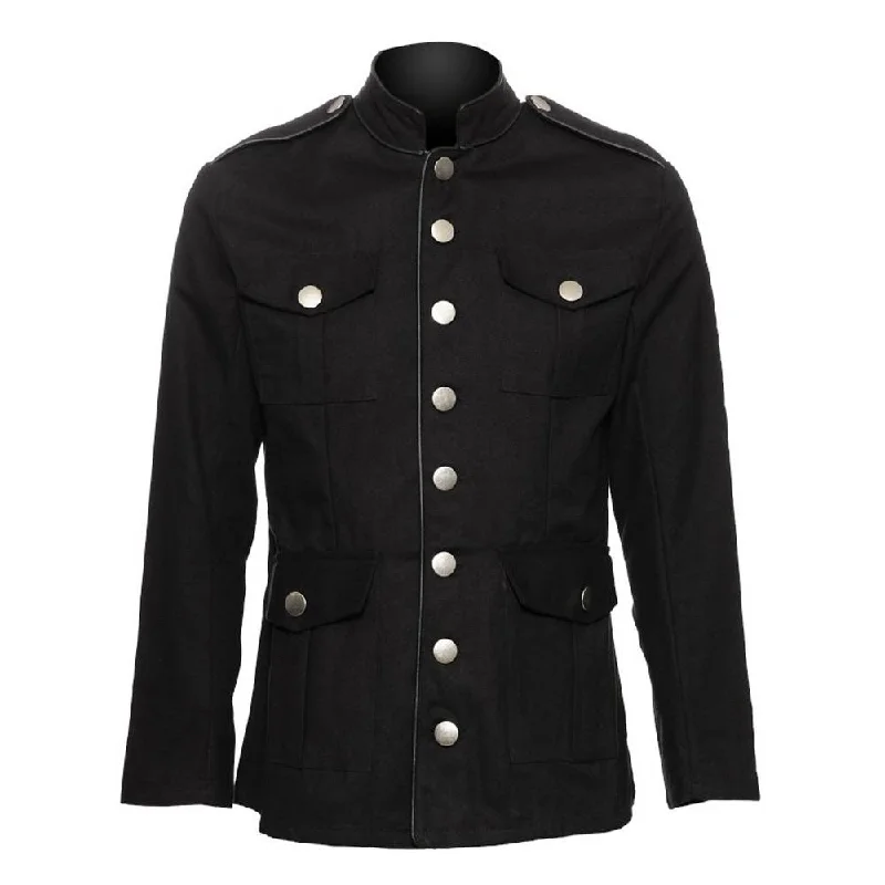 women's relaxed boyfriend blazer -Gothic Military Officers Jacket