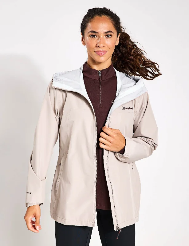 versatile casual coat for women -Deluge Pro 3.0 Waterproof Jacket - Taupe