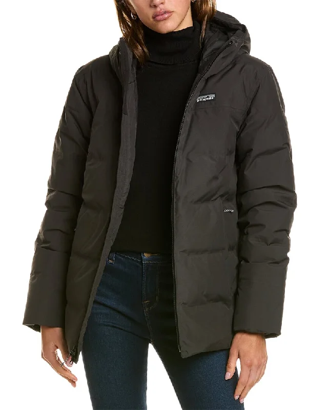 cropped faux leather jacket for women -Patagonia Down Coat