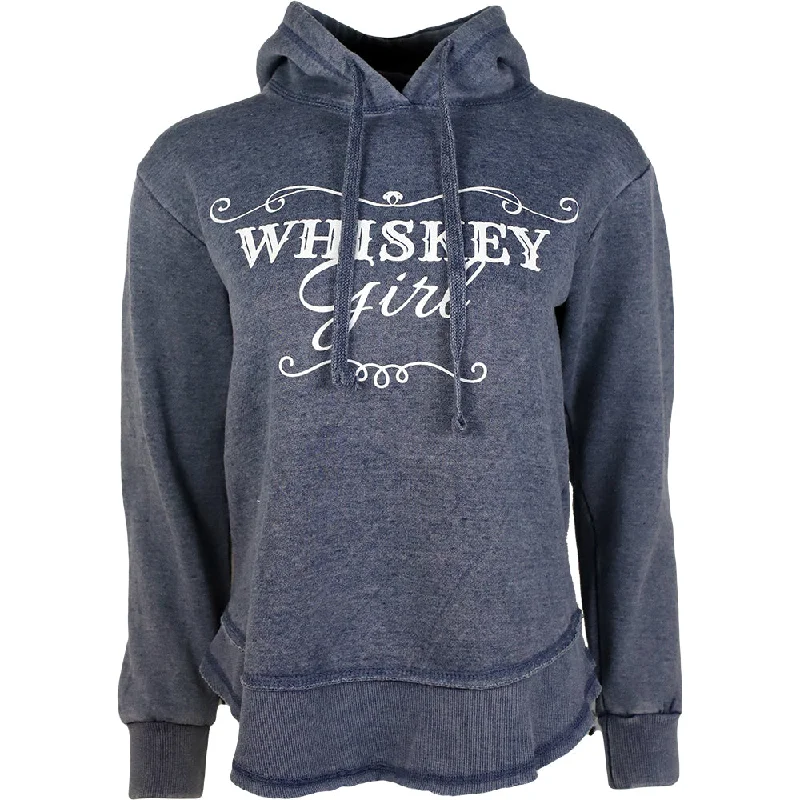 women's zipper front short sleeve top -Whiskey Girl Hi Lo Pullover Hood