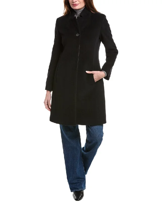 stylish longline coat for women -Cinzia Rocca Icons Medium Wool & Cashmere-Blend Coat